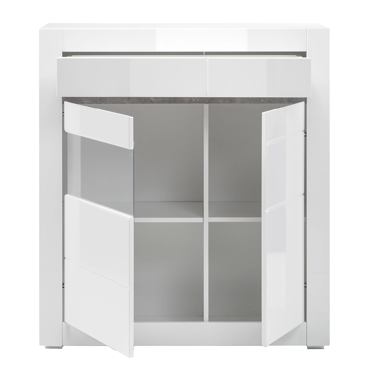 Loftscape Commode Cape Ann I - Blanc brillant / Blanc mat 5 Loftscape Commode Cape Ann I - Blanc brillant / Blanc mat – Image 3