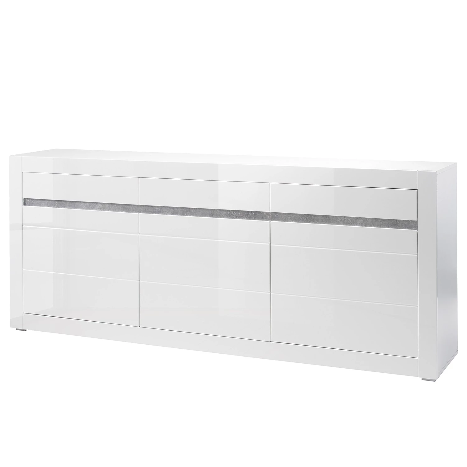 Loftscape Buffet Cape Ann I - Blanc brillant / Blanc mat 3 Loftscape Buffet Cape Ann I - Blanc brillant / Blanc mat