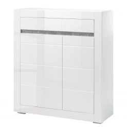 Loftscape Ensemble meubles TV Cape Ann V (4 élém.) - Blanc brillant / Blanc mat -Meubles de salon Soldes 1000226257 200923 15541700101 DETAILS P000000001000226257
