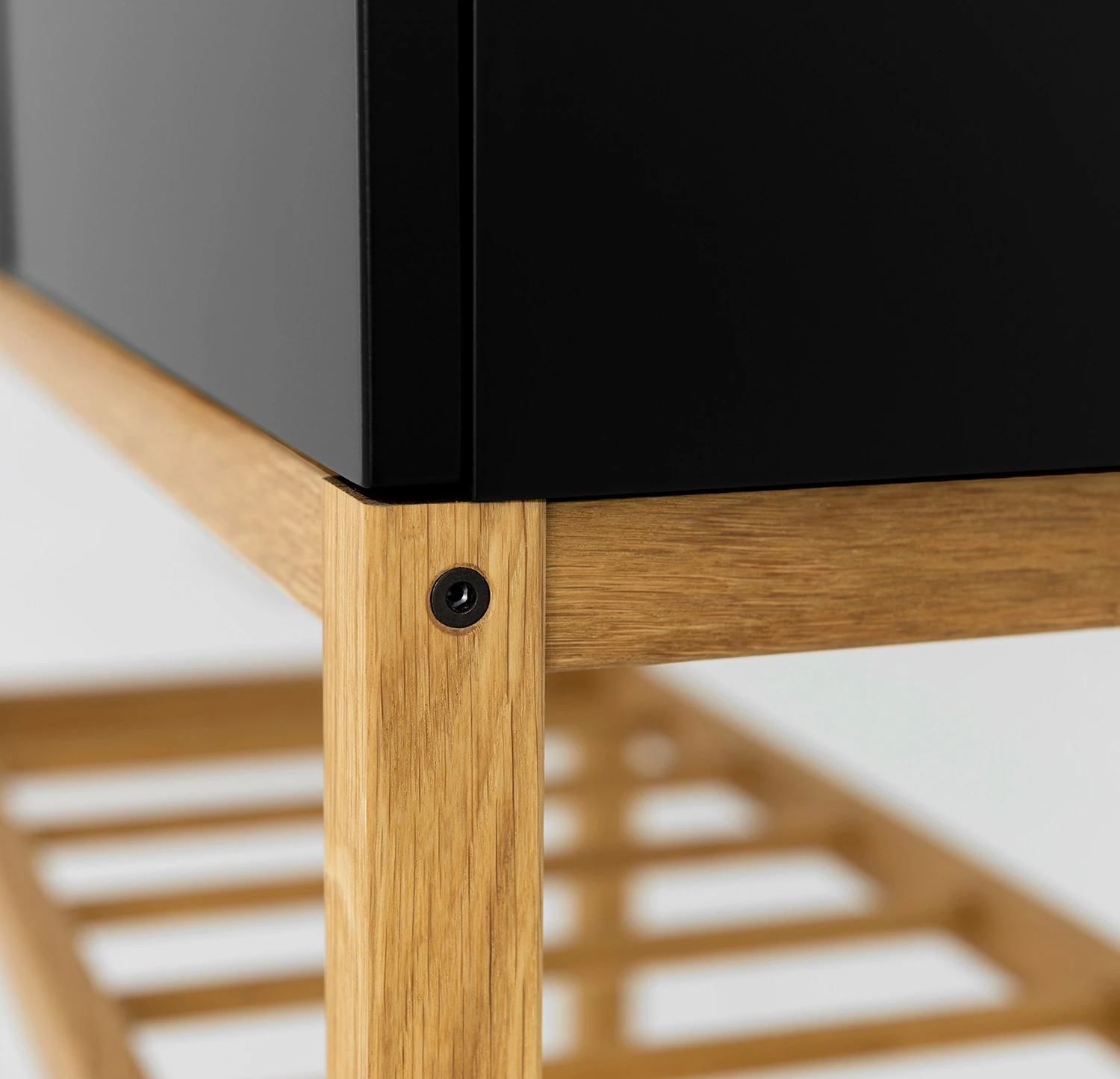 Tenzo Buffet Scoop - Partiellement en chêne massif - Noir 10 Tenzo Buffet Scoop - Partiellement en chêne massif - Noir – Image 8