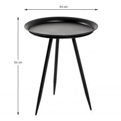 Red Living Bout de canapé Wilders II - Métal - Noir -Meubles de salon Soldes 1000227226 201006 13130400008 SKETCH DETAILS P000000001000227226 sketch