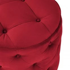 Loftscape Repose-pieds Redmond I - Velours Ravi: Rouge -Meubles de salon Soldes 1000227305 210408 15534300003 DETAILS P000000001000227305