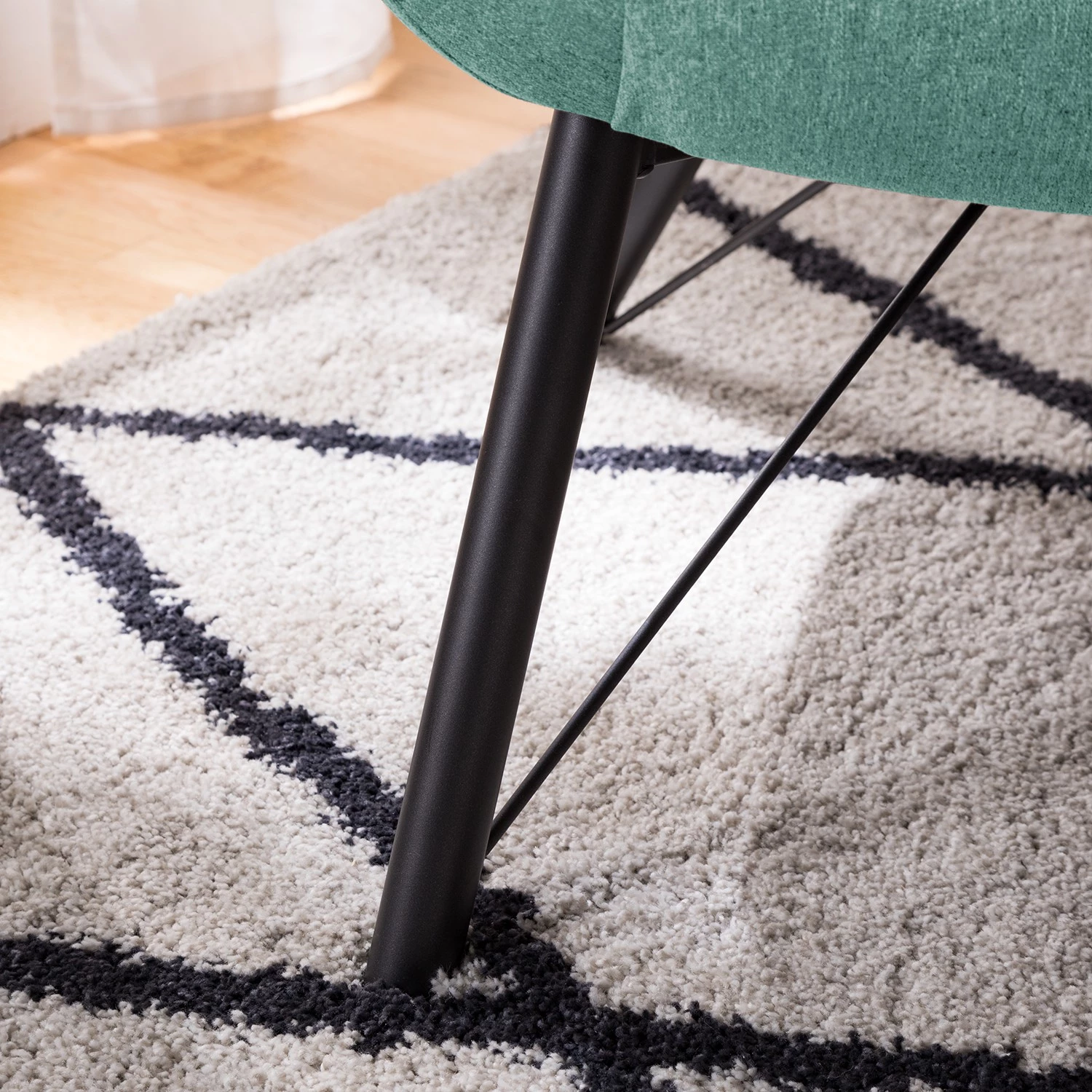 Loftscape Fauteuil Newfield - Tissu - Tissu Voer: Bleu clair 11 Loftscape Fauteuil Newfield - Tissu - Tissu Voer: Bleu clair – Image 9