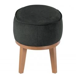 Ridgevalley Repose-pieds Voiteur - Tissu Nere: Noir - Hêtre clair -Meubles de salon Soldes 1000227414 210414 06451800141 DETAILS P000000001000227414