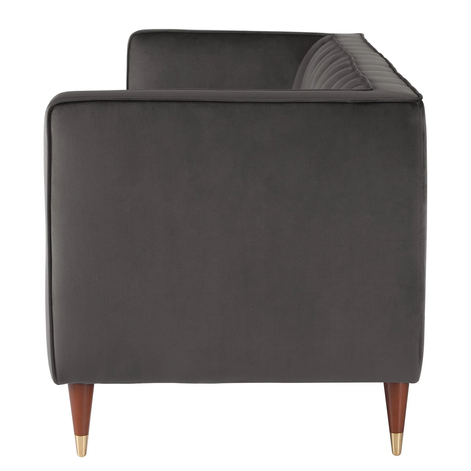 Red Living Canapé Suzy (2-3 places) - Velours Ravi: Gris 7 Red Living Canapé Suzy (2-3 places) - Velours Ravi: Gris – Image 5