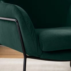 Red Living Fauteuil Culin - Microfibre Sela: Pétrole -Meubles de salon Soldes 1000227476 210426 12404600139 DETAILS P000000001000227476