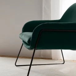 Red Living Fauteuil Culin - Microfibre Sela: Pétrole -Meubles de salon Soldes 1000227476 210426 12405200144 DETAILS P000000001000227476