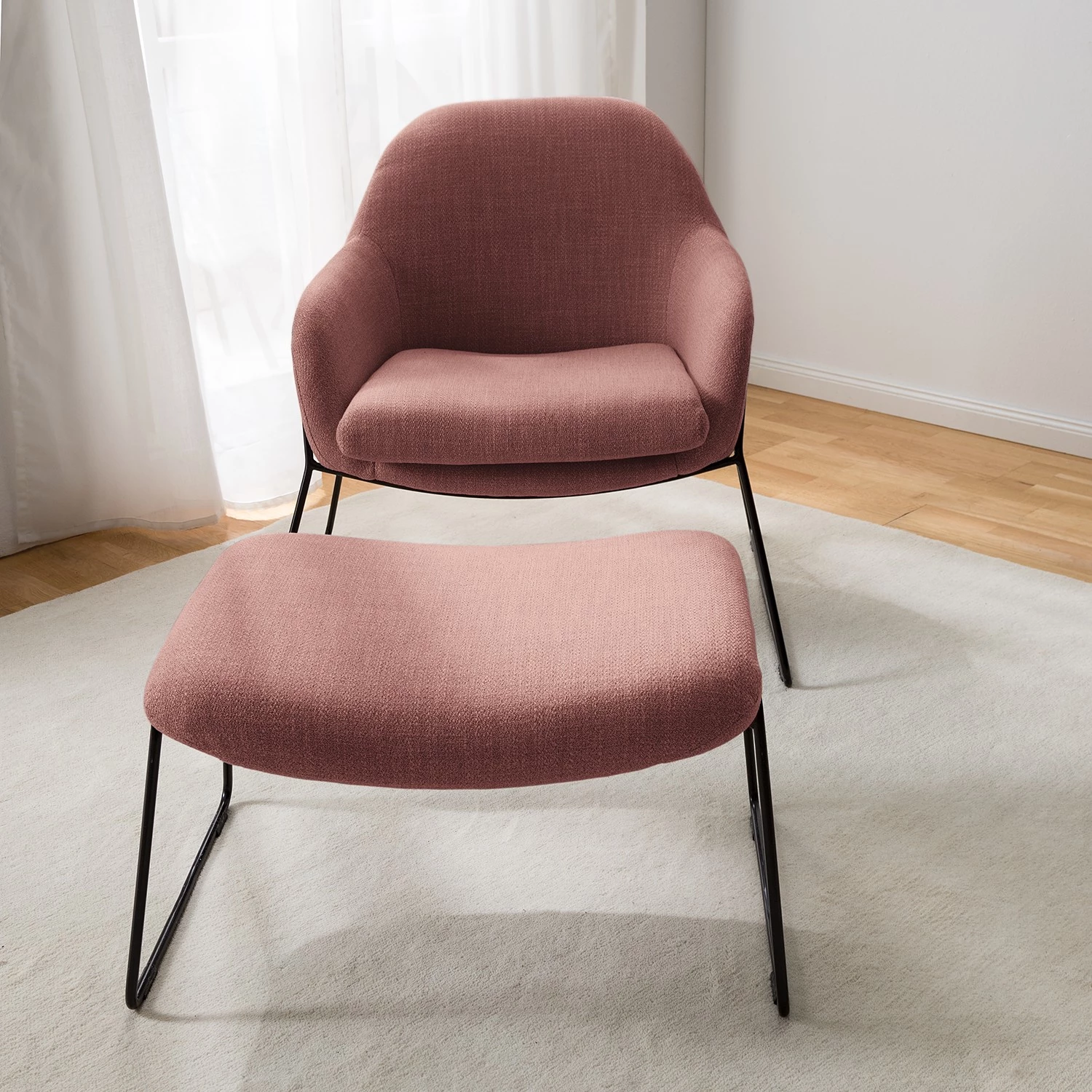 Red Living Repose-pieds Culin - Tissu Noela: Mauve 8 Red Living Repose-pieds Culin - Tissu Noela: Mauve – Image 6