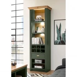 Norrwood Étagère Cardet I - Vert mousse / Imitation chêne de Wotan -Meubles de salon Soldes 1000227558 201016 13033900040 MOOD DETAILS P000000001000227558 mood