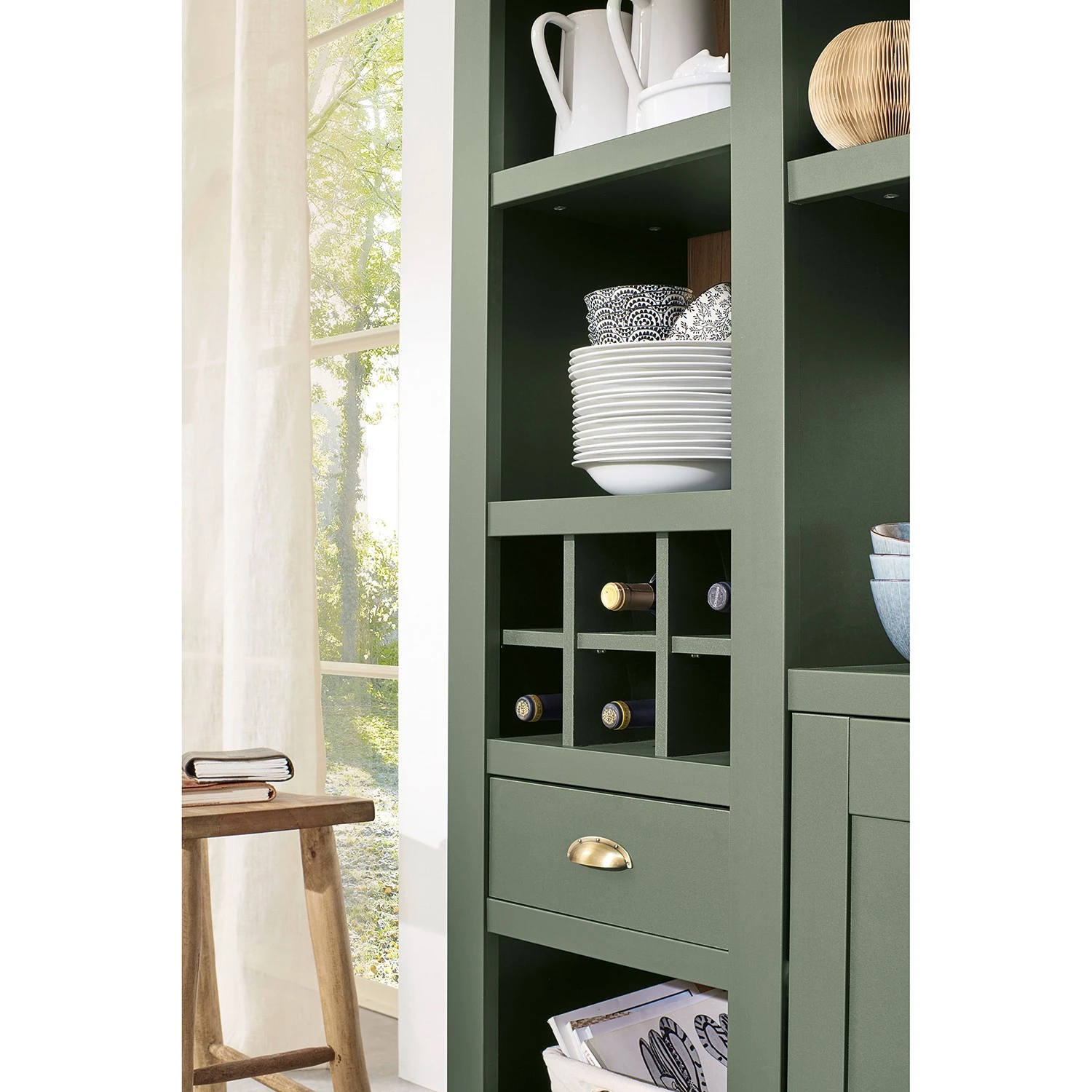 Norrwood Ensemble meubles TV Cardet I (4 élém.) - Vert mousse / Imitation chêne de Wotan 15 Norrwood Ensemble meubles TV Cardet I (4 élém.) - Vert mousse / Imitation chêne de Wotan – Image 13