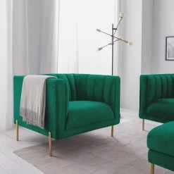 Jack & Alice Fauteuil Borlo - Vert foncé -Meubles de salon Soldes 1000227603 210702 06194400070 MOOD DETAILS P000000001000227603 mood