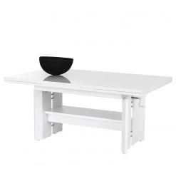 Loftscape Table basse Adro - Extensible - Blanc brillant / Blanc mat