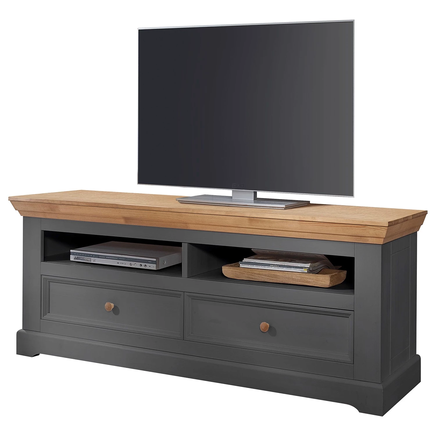 Maison Belfort Meuble TV Ummanz II - Pin gris 3 Maison Belfort Meuble TV Ummanz II - Pin gris