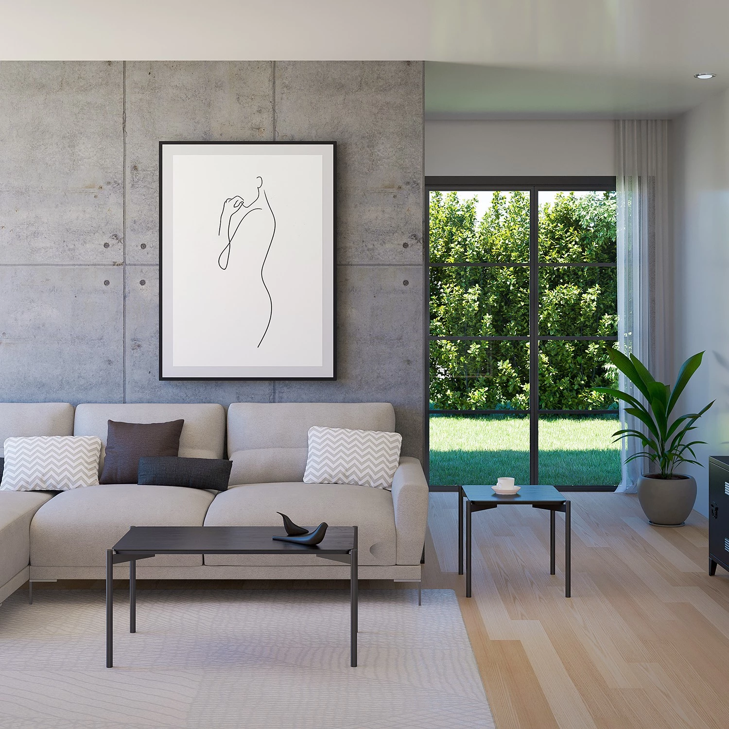 Red Living Bout de canapé Oakton - Chêne noir 4 Red Living Bout de canapé Oakton - Chêne noir – Image 2