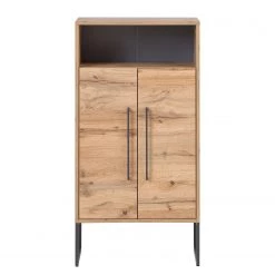 Schildmeyer Commode Limmo II - Imitation chêne rustique / Noir -Meubles de salon Soldes 1000228641 201022 14484500008 DETAILS P000000001000228641