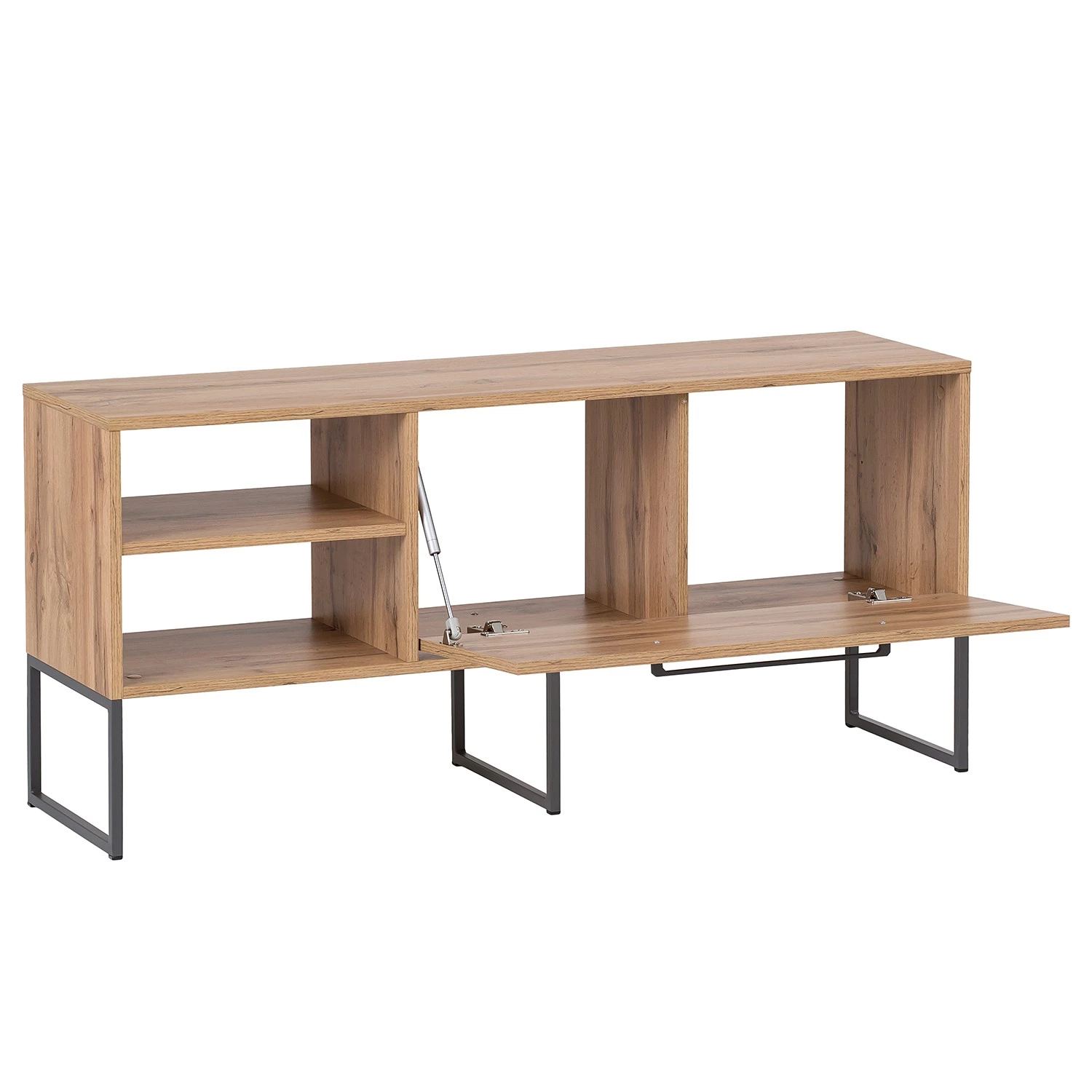 Schildmeyer Meuble TV Limmo - Imitation chêne rustique / Noir 6 Schildmeyer Meuble TV Limmo - Imitation chêne rustique / Noir – Image 4