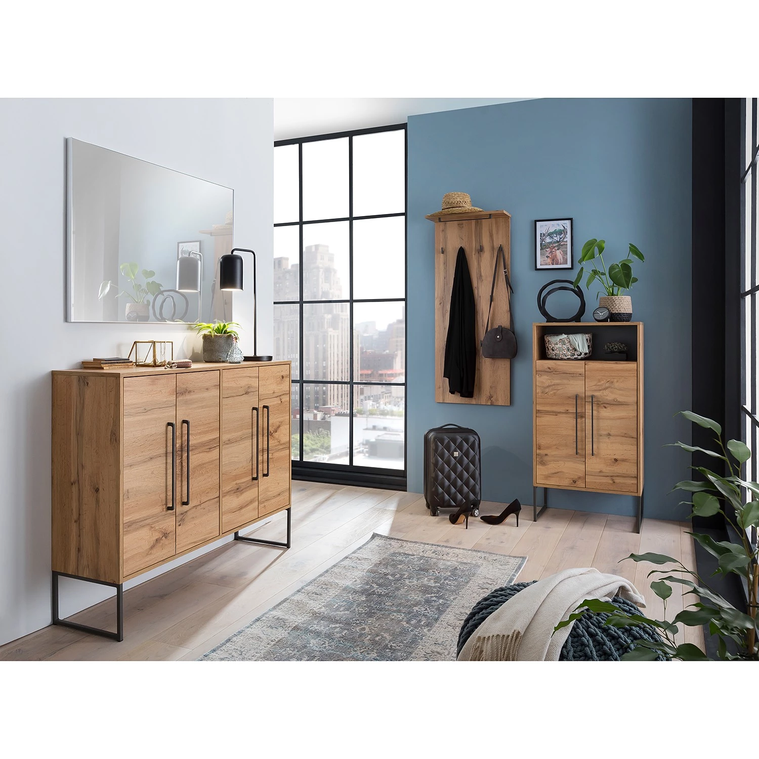 Schildmeyer Commode Limmo I - Imitation chêne rustique / Noir 4 Schildmeyer Commode Limmo I - Imitation chêne rustique / Noir – Image 2