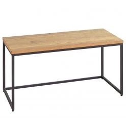 Studio Copenhagen Tables basses Flox (lot de 2) - Placage en bois véritable / Métal -Chêne / Noir -Meubles de salon Soldes 1000229514 210602 11302300012 DETAILS P000000001000229514