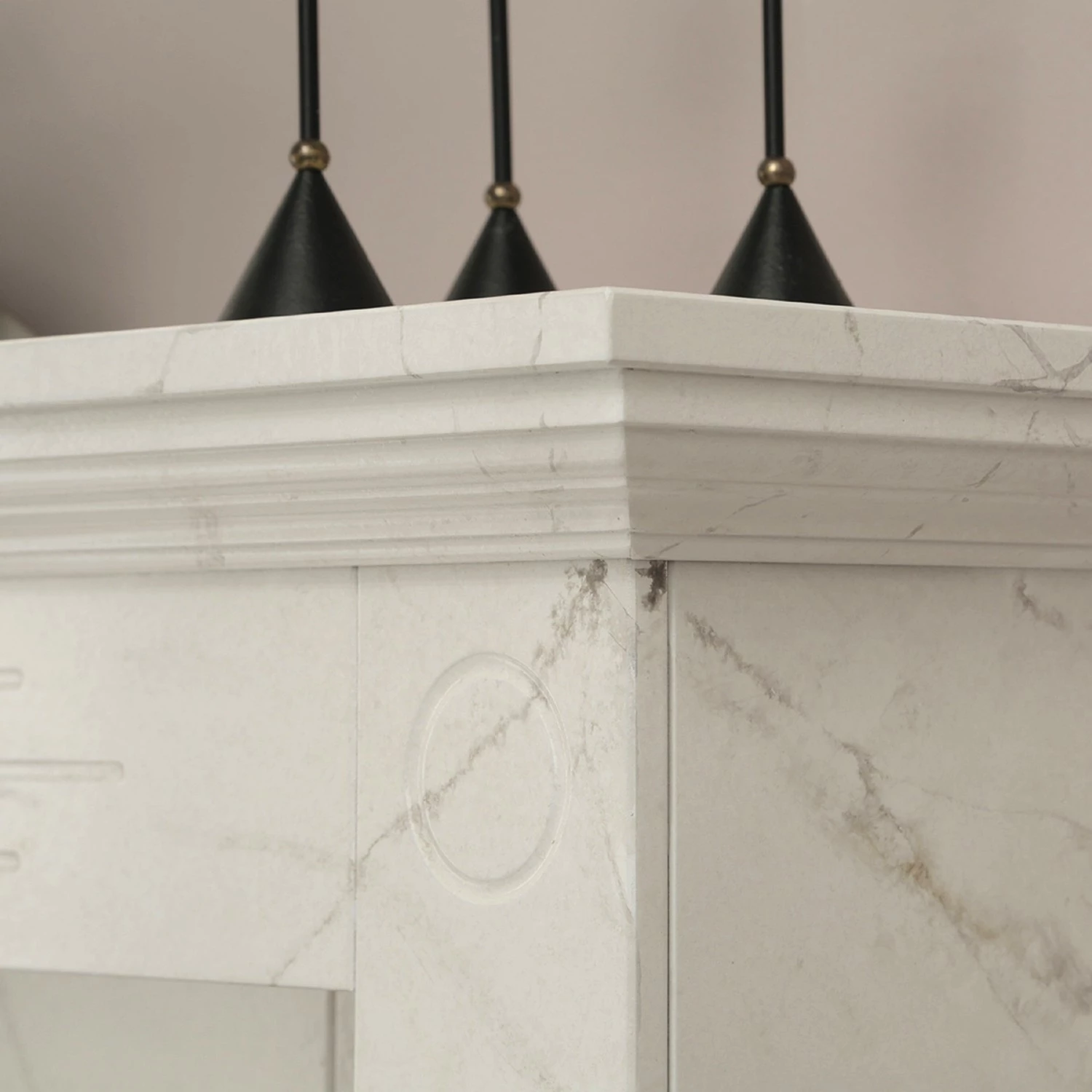 Loftscape Cheminée électrique Boyne - Imitation marbre blanc 9 Loftscape Cheminée électrique Boyne - Imitation marbre blanc – Image 7