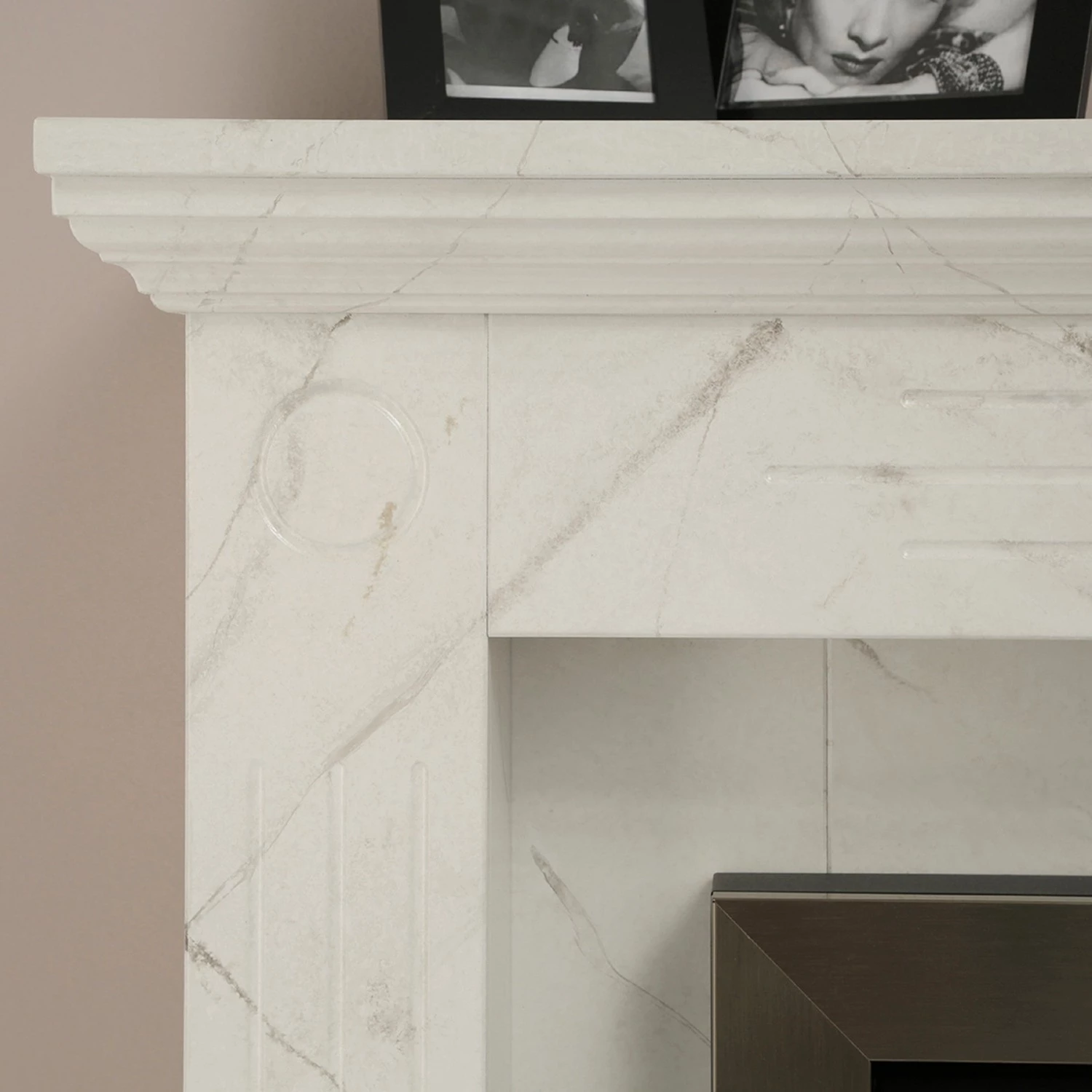 Loftscape Cheminée électrique Boyne - Imitation marbre blanc 12 Loftscape Cheminée électrique Boyne - Imitation marbre blanc – Image 10