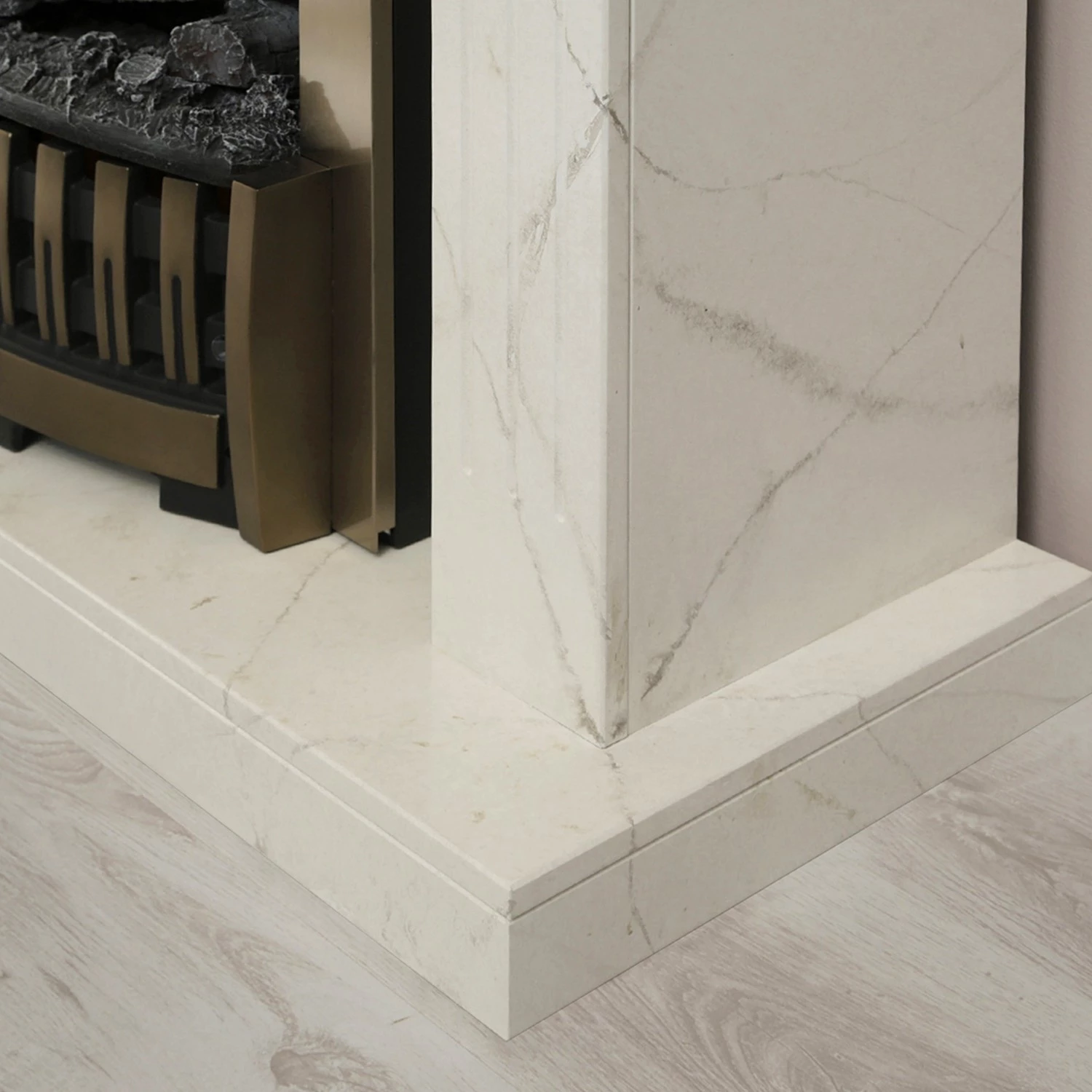 Loftscape Cheminée électrique Boyne - Imitation marbre blanc 13 Loftscape Cheminée électrique Boyne - Imitation marbre blanc – Image 11