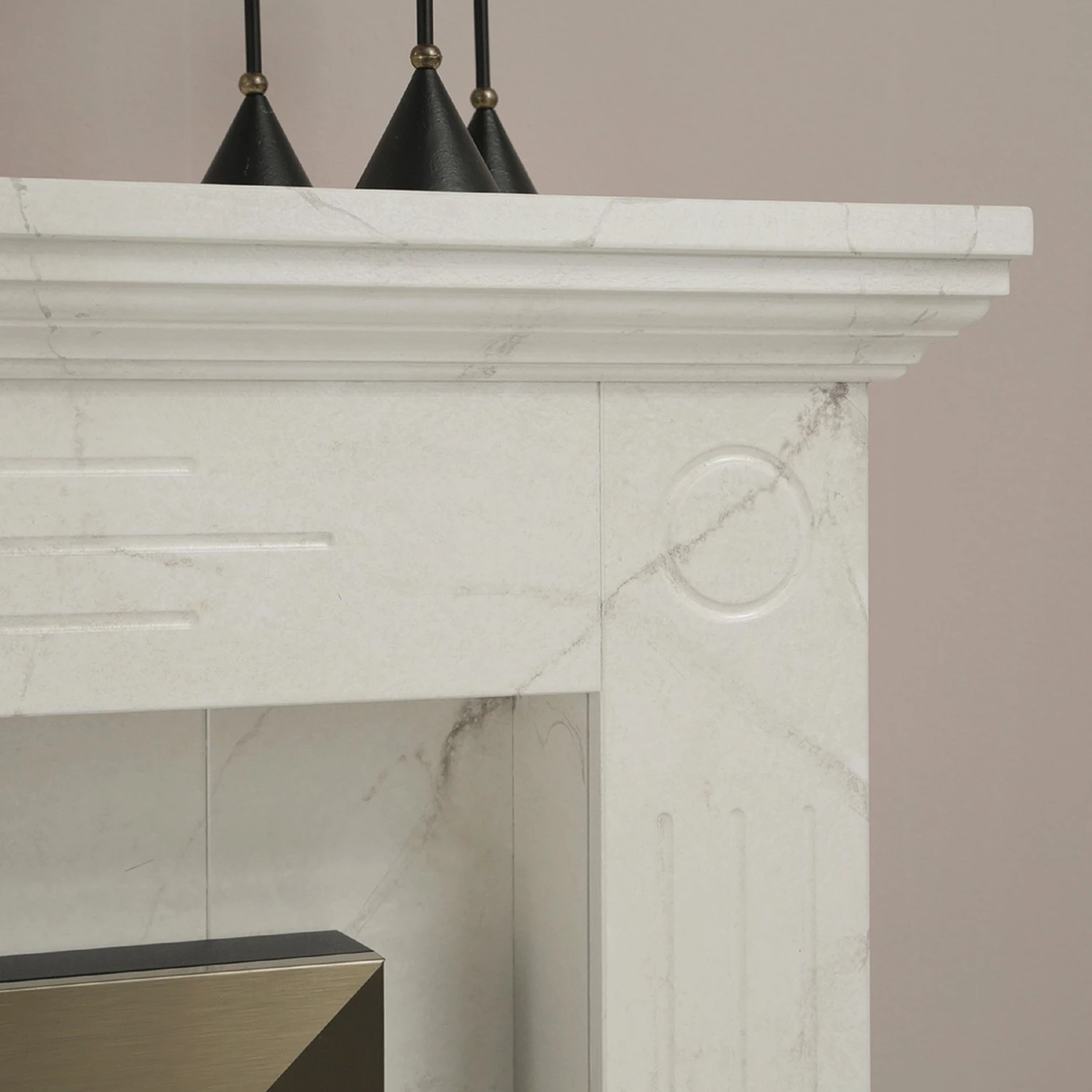 Loftscape Cheminée électrique Boyne - Imitation marbre blanc 16 Loftscape Cheminée électrique Boyne - Imitation marbre blanc – Image 14