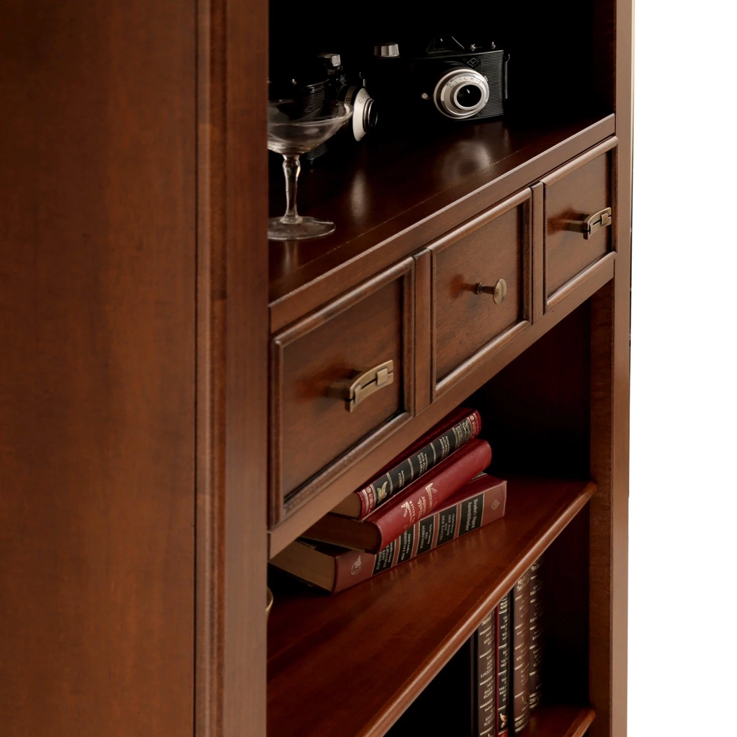 Ridgevalley Étagère Brieux II - Placage en bois véritable - Tulipier ancien 12 Ridgevalley Étagère Brieux II - Placage en bois véritable - Tulipier ancien – Image 10