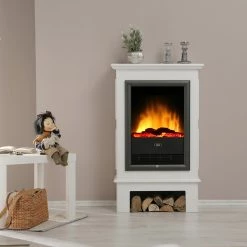 Loftscape Cheminée électrique Toudon - Blanc -Meubles de salon Soldes 1000230625 201113 12542900112 MOOD DETAILS P000000001000230625 mood