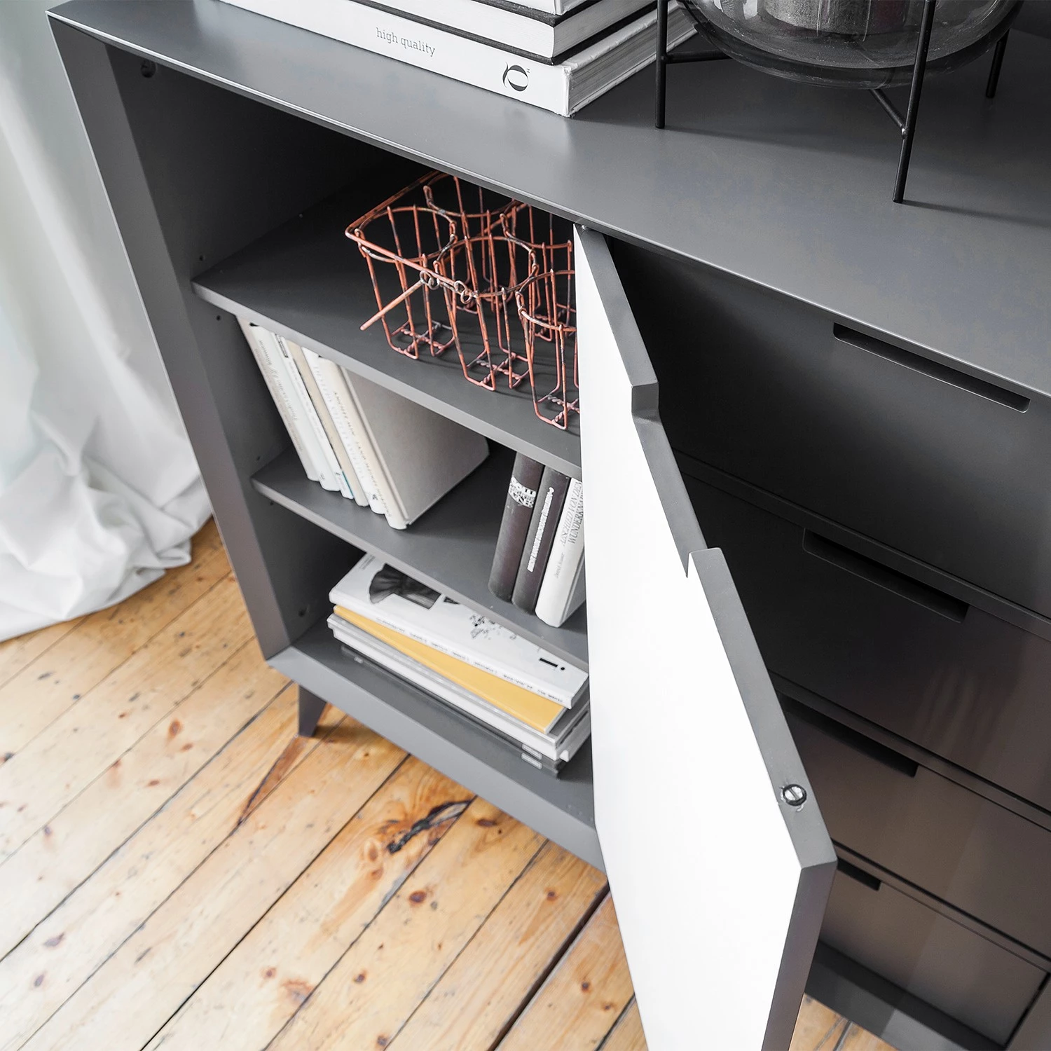 Loftscape Buffet Nevez II - Blanc / Gris 13 Loftscape Buffet Nevez II - Blanc / Gris – Image 11