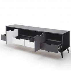 Loftscape Meuble TV Nevez - Blanc / Gris -Meubles de salon Soldes 1000230755 201113 13080000021 DETAILS P000000001000230755