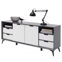Loftscape Buffet Nevez I - Blanc / Gris 35 Loftscape Buffet Nevez I - Blanc / Gris -Meubles de salon Soldes 1000230756 211007 133405000126 DETAILS P000000001000230756
