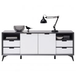 Loftscape Buffet Nevez I - Blanc / Gris 36 Loftscape Buffet Nevez I - Blanc / Gris -Meubles de salon Soldes 1000230756 211007 133405000132 DETAILS P000000001000230756