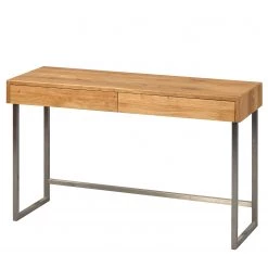 Naturoo Console Sillery - Chêne sauvage massif / Métal - Chêne sauvage / Argenté