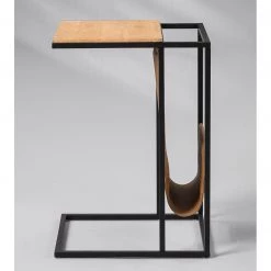 Red Living Bout de canapé Vivonne - Chêne sauvage massif / Métal - Chêne sauvage / Noir -Meubles de salon Soldes 1000231168 201118 12514400030 MOOD DETAILS P000000001000231168 mood