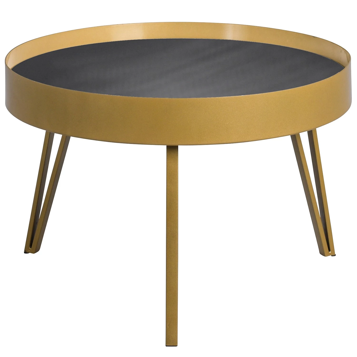 Loftscape Table basse Soccia I - Verre / Métal - Noir / Doré 3 Loftscape Table basse Soccia I - Verre / Métal - Noir / Doré