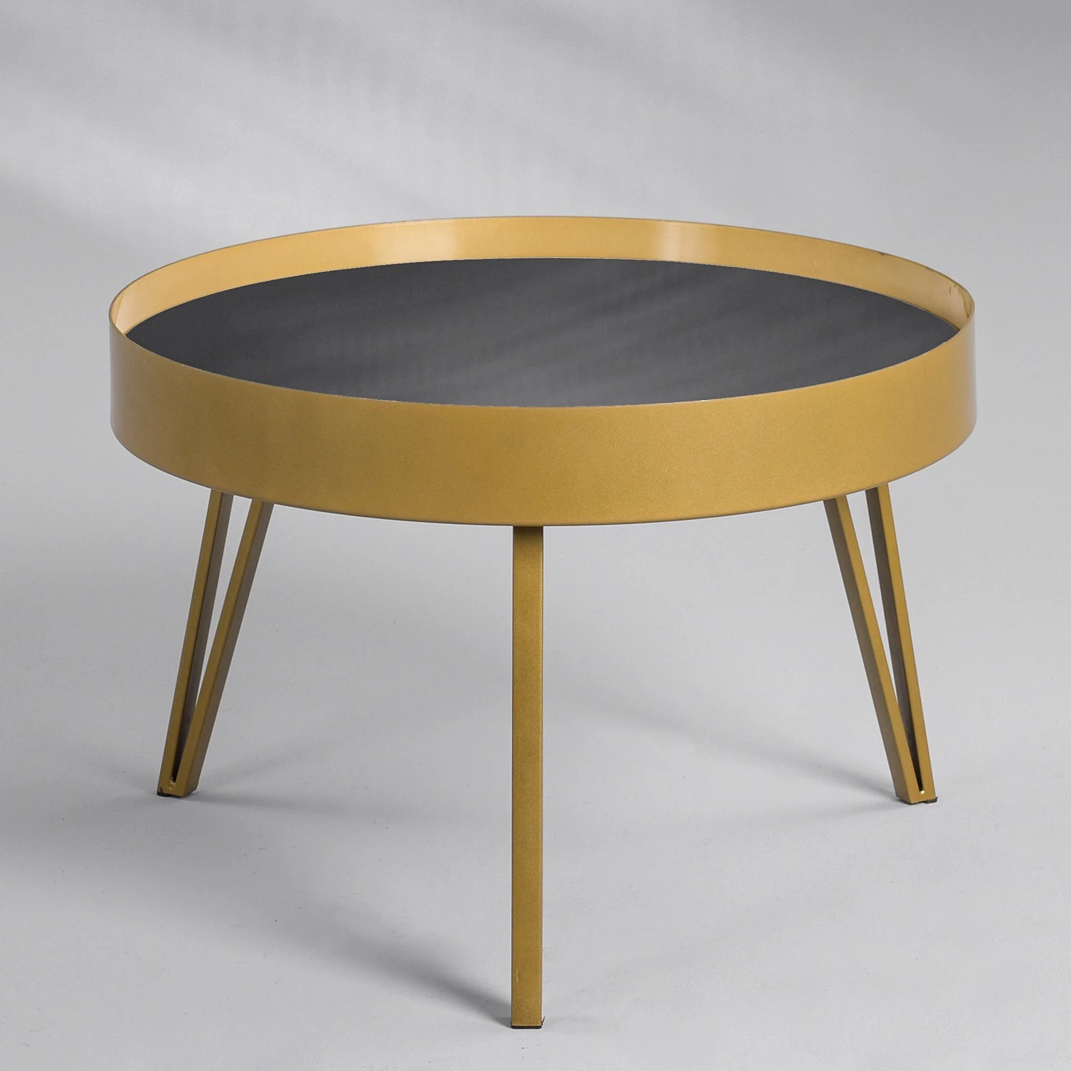 Loftscape Table basse Soccia I - Verre / Métal - Noir / Doré 4 Loftscape Table basse Soccia I - Verre / Métal - Noir / Doré – Image 2