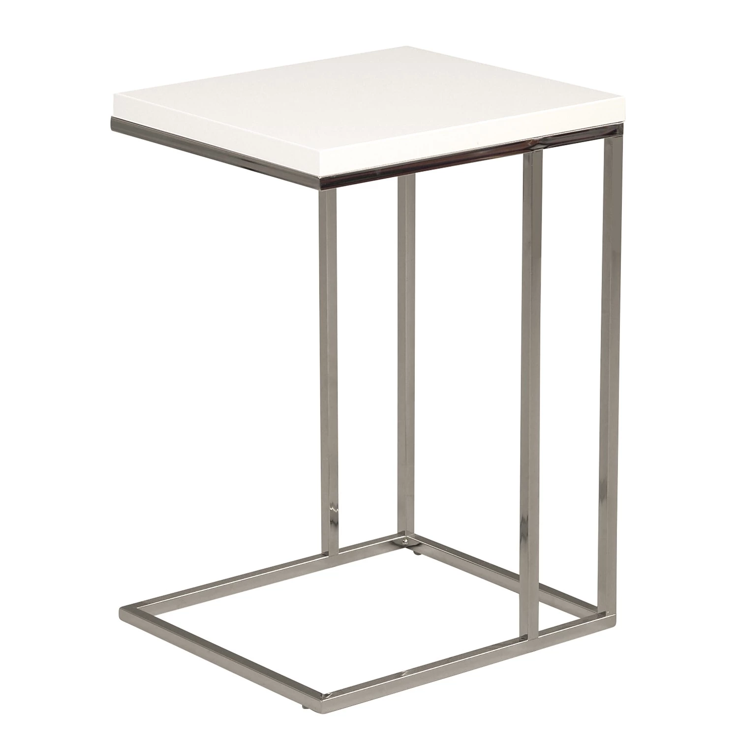 Loftscape Bout de canapé Yebles - Blanc / Argenté 3 Loftscape Bout de canapé Yebles - Blanc / Argenté