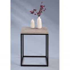 Loftscape Bout de canapé Sewen - Imitation béton / Noir 10 Loftscape Bout de canapé Sewen - Imitation béton / Noir -Meubles de salon Soldes 1000231185 201204 12390400003 MOOD DETAILS P000000001000231185 mood