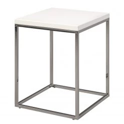 Loftscape Bout de canapé Sirod - Blanc / Argenté