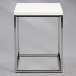 Loftscape Bout de canapé Sirod - Blanc / Argenté -Meubles de salon Soldes 1000231194 201118 12564000117 MOOD DETAILS P000000001000231194 mood