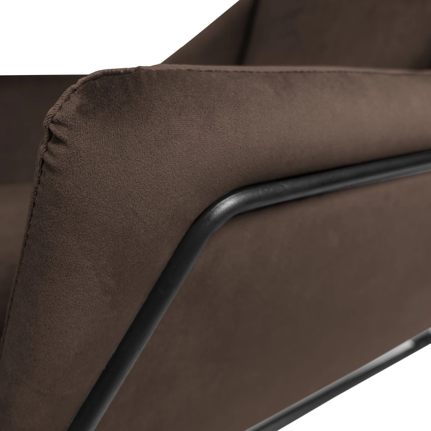 Ars manufacti Fauteuil Belval - Velours Ravi: Marron foncé 9 Ars manufacti Fauteuil Belval - Velours Ravi: Marron foncé – Image 7