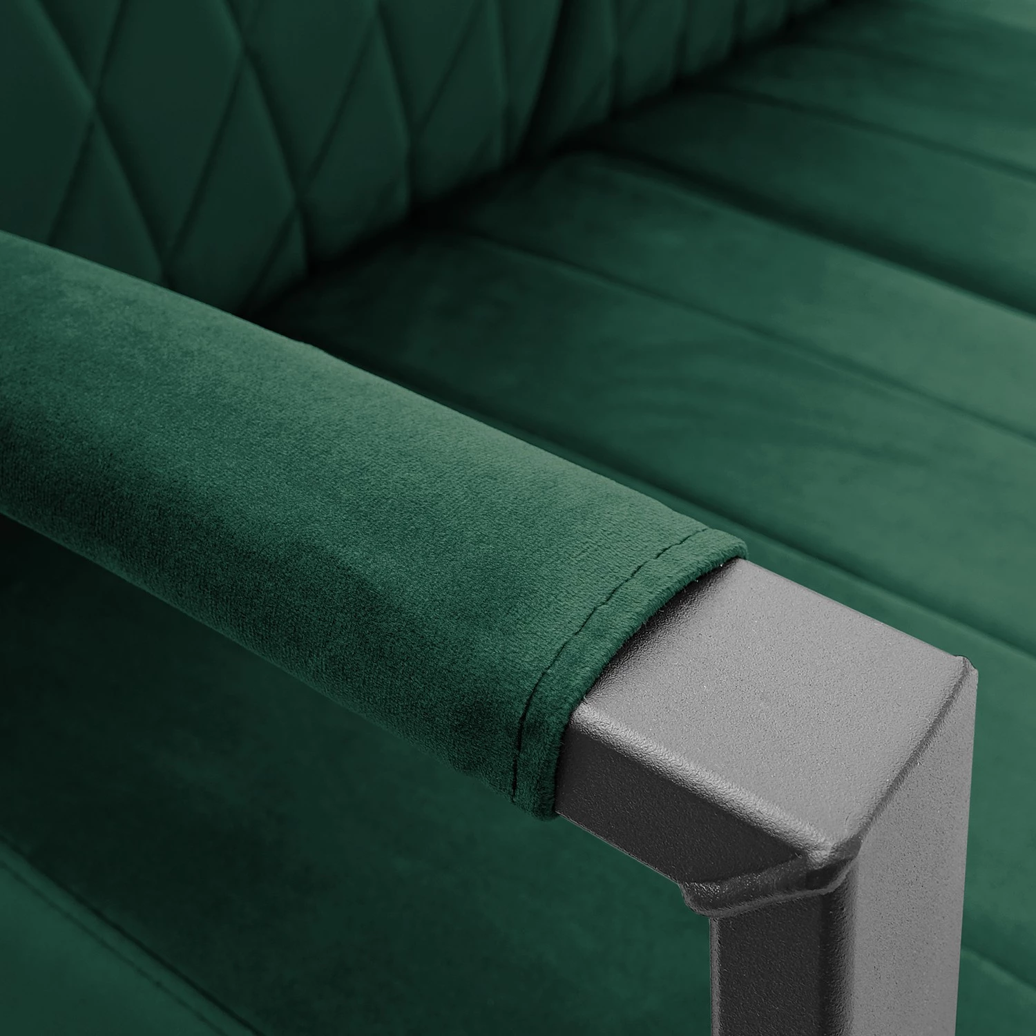 Ars manufacti Canapé Menet (3 places) - Velours - Velours Ravi: Vert vieilli 9 Ars manufacti Canapé Menet (3 places) - Velours - Velours Ravi: Vert vieilli – Image 7