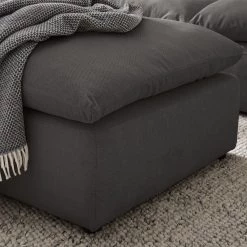 Studio Copenhagen Repose-pieds Velada - Tissu - Gris foncé - Largeur : 84 cm 21 Studio Copenhagen Repose-pieds Velada - Tissu - Gris foncé - Largeur : 84 cm -Meubles de salon Soldes 1000232654 210222 07024500052 DETAILS P000000001000232654