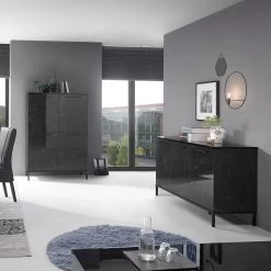 LC Spa Buffet Mango - Imitation marbre noir - Largeur : 156 cm 10 LC Spa Buffet Mango - Imitation marbre noir - Largeur : 156 cm -Meubles de salon Soldes 1000235361 201208 10442300008 MOOD DETAILS P000000001000235361 mood