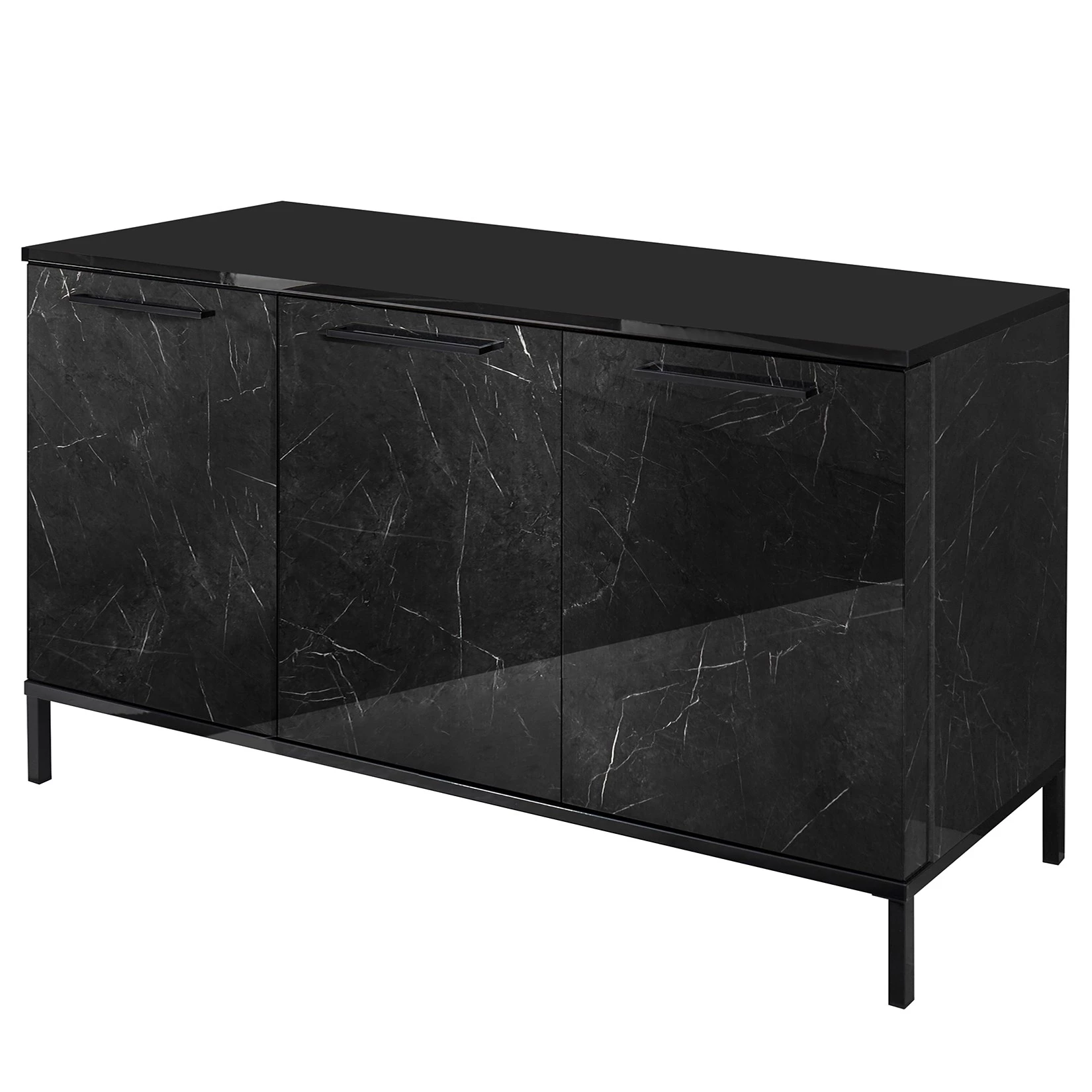 LC Spa Buffet Mango - Imitation marbre noir - Largeur : 156 cm 3 LC Spa Buffet Mango - Imitation marbre noir - Largeur : 156 cm
