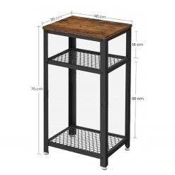 Red Living Bout de canapé Morristown III - Métal - Marron / Noir -Meubles de salon Soldes 1000235669 220531 500 SKETCH DETAILS P000000001000235669 sketch