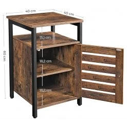 Red Living Bout de canapé Condover II - Marron / Noir -Meubles de salon Soldes 1000235670 201210 06180800034 SKETCH DETAILS P000000001000235670 sketch