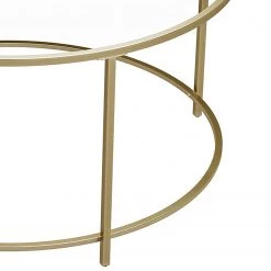 Red Living Table basse Poygan - Verre / Métal - Doré -Meubles de salon Soldes 1000235673 201210 06183200048 DETAILS P000000001000235673