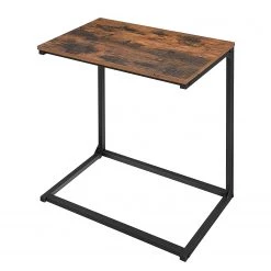 Red Living Bout de canapé Leesville - Métal - Marron / Noir