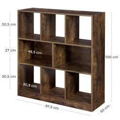 Étagère Lune II - Imitation chêne rustique -Meubles de salon Soldes 1000235721 210118 06424900167 SKETCH DETAILS P000000001000235721 sketch
